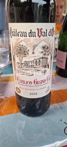 Bordeaux Saint-Émilion Grand Cru Grand Cru Château Val Or 2018