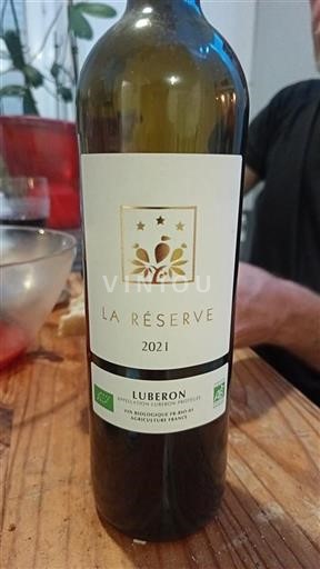 Vin Blanc sec La Réserve 2021 France Vallée du Rhône Luberon AOC bio