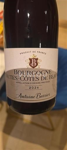 Borgogna Hautes Côtes de Beaune Antoine Barrier 2024