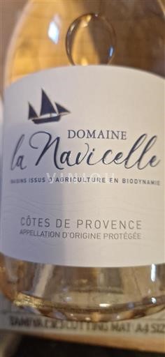 Vin Rosé sec Domaine La Navicelle 2024 France Provence Côtes-de-provence biodynamie