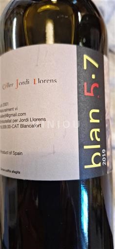 Catalogne Celler Jordi Llorens Blan 5.7 2019
