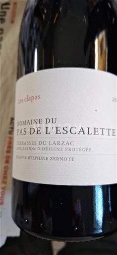 Linguadoca Terrasses-du-Larzac Domaine Pas de l'Escalette Les clapas 2020