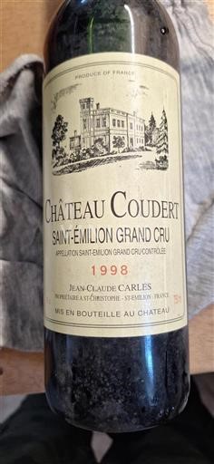 Bordeaux Saint-Émilion Grand Cru Grand Cru Château Coudert 1998