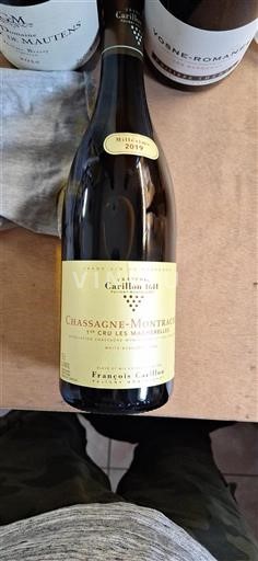 Bourgogne Chassagne-montrachet Premier Cru François Carillon 1er Cru Les Macherelles 2019