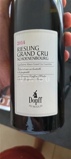 Elsass Alsace Grand Cru Grand Cru Dopff au Moulin Schoenenbourg 2014