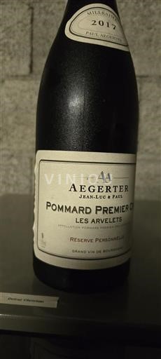 Burgundsko Pommard Premier Cru Aegerter Réserve Personnelle 2017