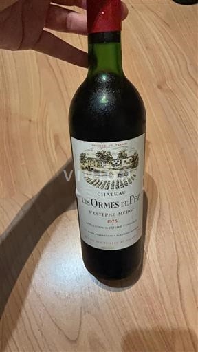 Bordeaux Saint-Estèphe Château Les Ormes de Pez 1975