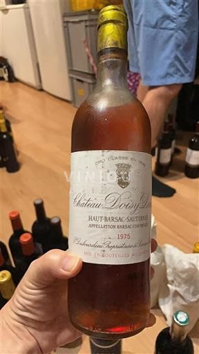 Bordeaux Barsac Grand Cru Château Doisy Daëne 1975
