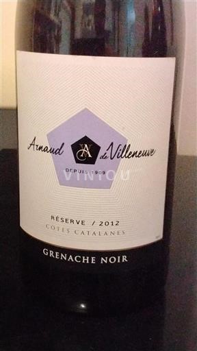 Linguadoca e Rossiglione Côtes catalanes Arnaud de Villeneuve Réserve 2012