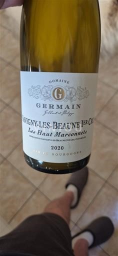 Borgogna Savigny-lès-Beaune Premier Cru Domaine Germain Les Haut Marconnets 2020