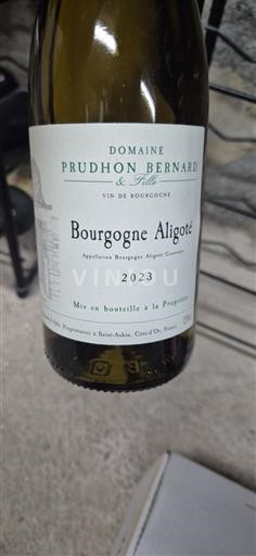 Borgoña Borgoña-Aligoté Domaine Prudhon Bernard & Fils 2023