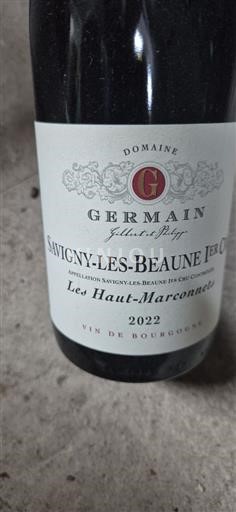 Borgogna Savigny-lès-Beaune Premier Cru Domaine Germain Les Haut-Marconnets 2022