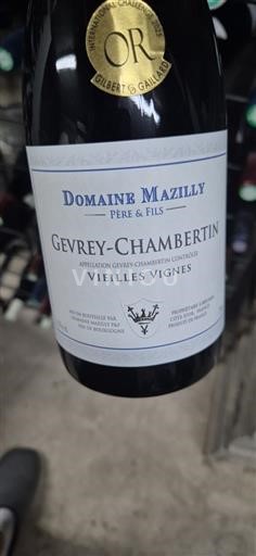 Borgonha Gevrey-chambertin Domaine Mazilly Vieilles Vignes 2023