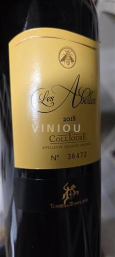 Roussillon Collioure Terres des Templiers Les Abeilles 2018