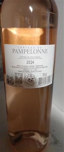 Vin Rosé sec Château Pampelonne 2024 France Provence Côtes-de-provence hve