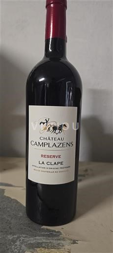 Languedoc La Clape Château Camplazens Réserve 2023
