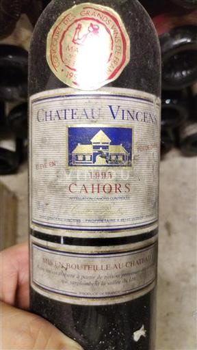 Lounais-Ranska Cahors Château Vincens 1995