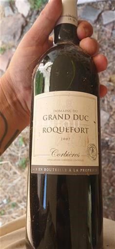Vin Rouge sec Domaine Grand Duc Roquefort 2007 France Languedoc Corbières AOC