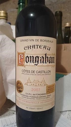 Bordeaux Ikke specificeret Château Fongaban 2007