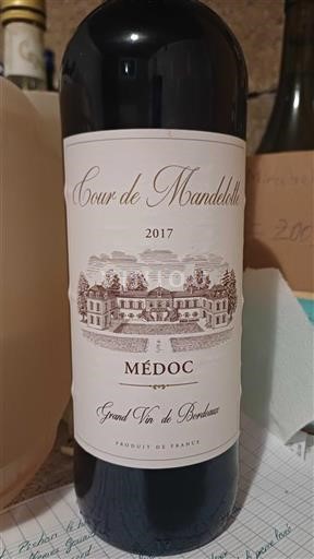 Bordeaux Médoc Cour de Mandelotte 2017