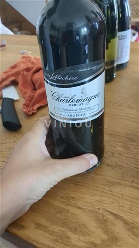 Vin Rouge sec Charlemagne Cave de Lablachère Non millésimé France Alpes et pays Rhodaniens Ardèche IGP