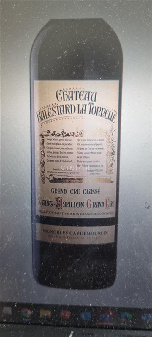 Bordeaux Saint-Émilion Grand Cru Grand Cru Château Balestard La Tonnelle 2012