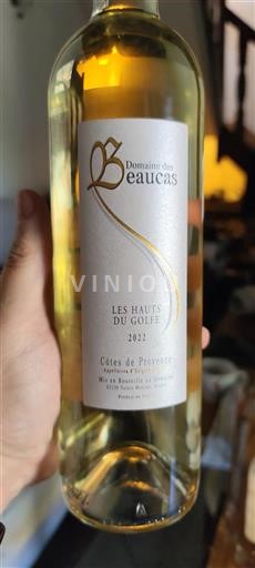 Provence Côtes-de-Provence Domaine Des Beaucas Les Hauts du Golfe 2022