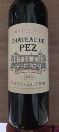Bordeaux Saint-Estèphe Château Pez 2015