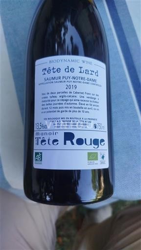 Valle della Loira Saumur Puy-Notre-Dame Manoir de la Tête Rouge Tête de Lard 2019