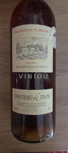 Bordeaux Bordeaux rosé Château Le Tros 2008