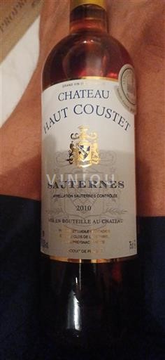 Bordeaux Sauternes Château Haut Coustet 2010
