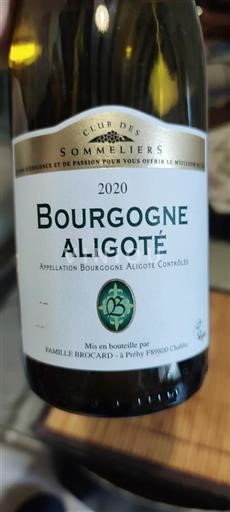 Burgundsko Bourgogne-aligoté Famille Brocard 2020