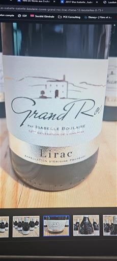 Vallée du Rhône Lirac Isabelle Boulaire Grand Roc 2017