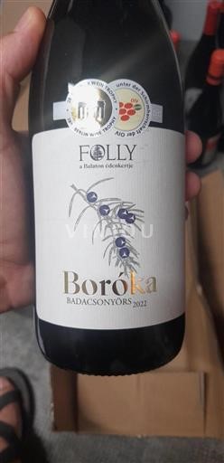 Vin Rouge sec Boróka Folly 2022 Hongrie Balaton