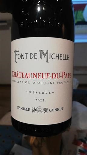 Údolí Rhôny Châteauneuf-du-Pape Font de Michelle Réserve 2023