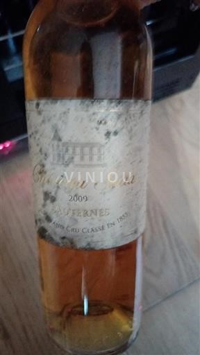 Bordeaux Sauternes Grand Cru Château Sigalas Rabaud 2009