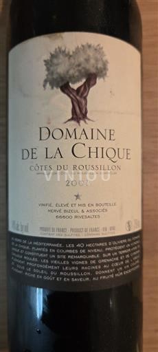Roussillon Côtes-du-Roussillon Domaine La Chique 2008