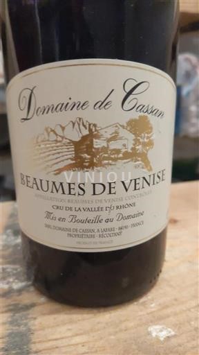 Valle del Rodano Beaumes de Venise Domaine Cassan 2022