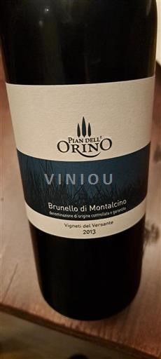Toscane Brunello di Montalcino Pian dell'Orino Vigneti del Versante 2013