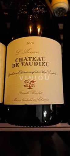 Údolí Rhôny Châteauneuf-du-Pape Château Vaudieu L'Avenue 2016