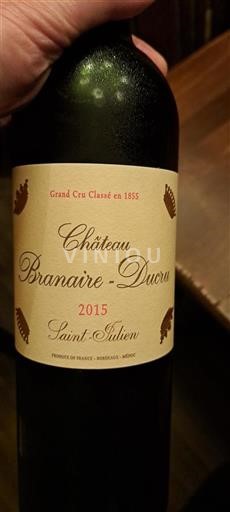 Bordeaux Saint-Julien Grand Cru Château Branaire-Ducru 2015