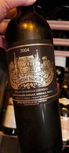 Vin Rouge sec Château Palmer 2004 France Bordeaux Margaux Grand Cru