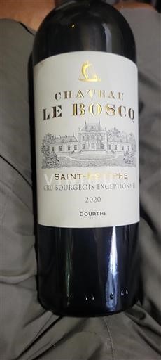 Bordeaux Saint-Estèphe Cru Bourgeois Exceptionnel Château Le Boscq 2020