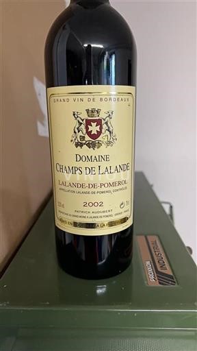Bordeaux Lalande-de-Pomerol Domaine Champs de Lalande 2002