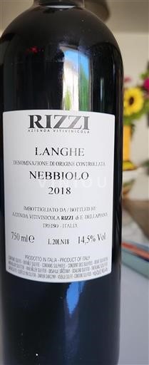 Piemonte Langhe Rizzi 2018