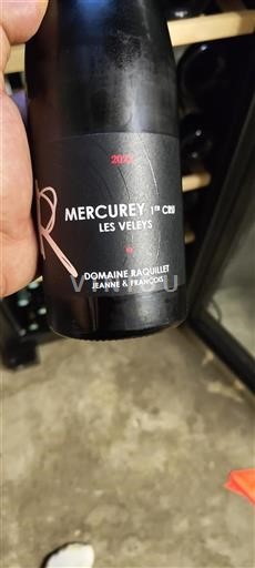 Burgund Mercurey Premier Cru Domaine Raquillet Les Veley 2022
