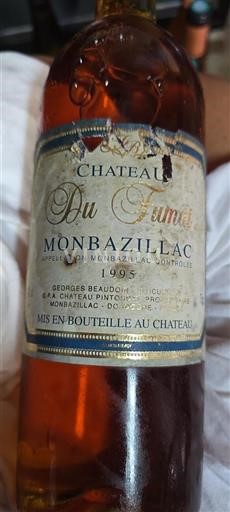 Vin Blanc moelleux Château Fumet 1995 France Sud-Ouest Monbazillac AOC