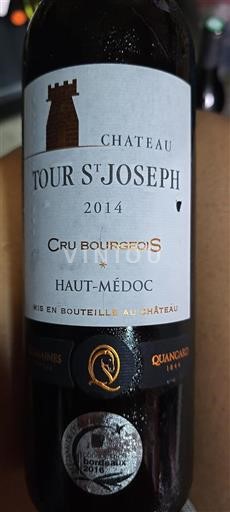Bordeaux Haut-Médoc Château Tour St Joseph 2014