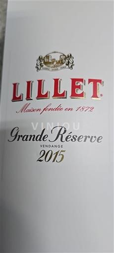 Vin Rouge sec Grande Réserve Lillet 2015 France Bordeaux AOC
