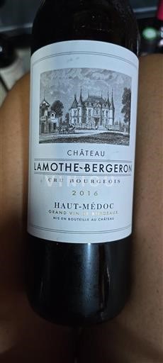 Bordeaux Haut-Médoc Cru Bourgeois Château Lamothe-Bergeron 2016